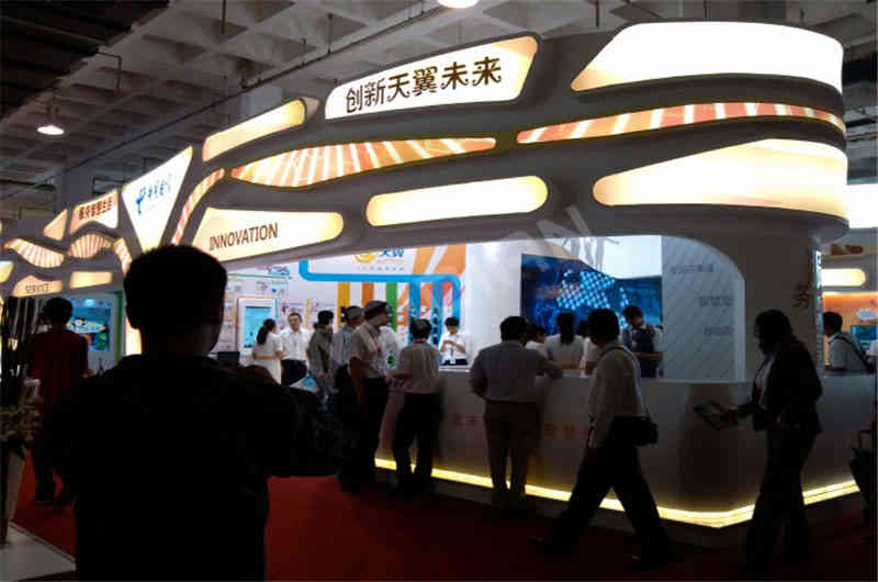 中國電信廣州展臺(tái)設(shè)計(jì)搭建