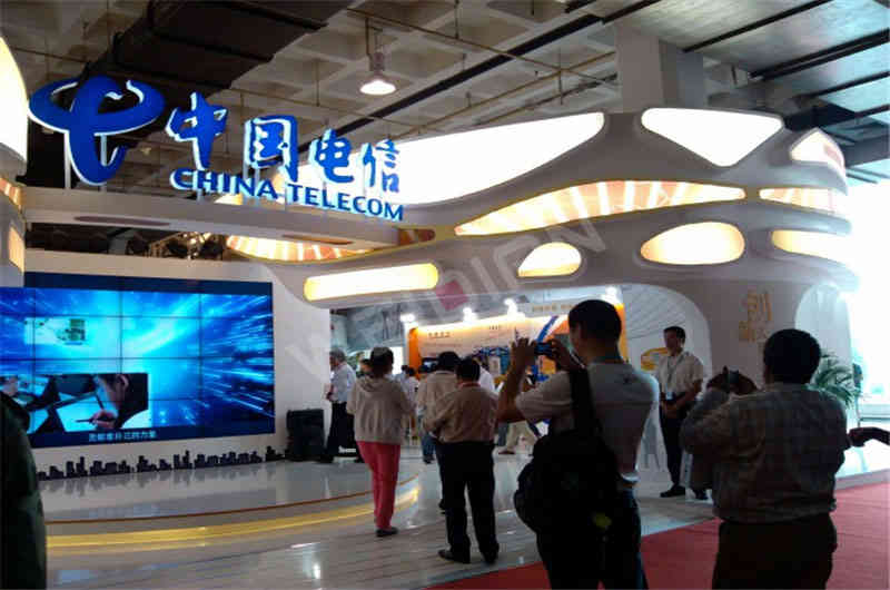 中國電信廣州展臺(tái)設(shè)計(jì)搭建